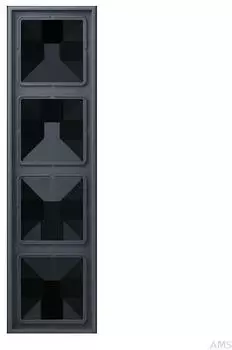 Jung LC984262 Rahmen 4-fach Duroplast lackiert gris fonc&eacute; 59 (LC984262)