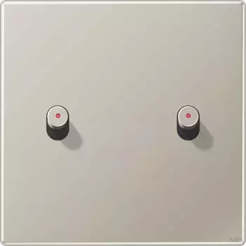 Jung Abdeckung 1-fach mit 2 Kipphebeln und Lichtleiter Zylinder (ES12-5KOR1)