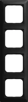Busch-Jaeger Busch-balance SI Abdeckrahmen 4-fach schwarz matt (2CKA001725A1571)