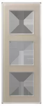 Jung A VIVA Abdeckrahmen 3-fach Glas Champagner (AV583GLMCH)