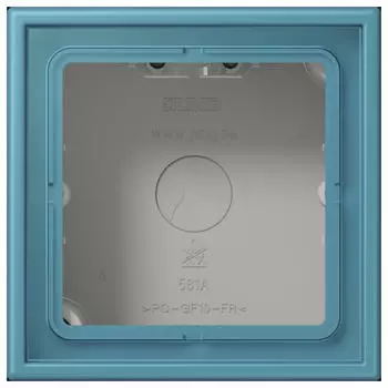 Jung Aufputz-Kappe 1-fach Duroplast lackiert c&eacute;rul&eacute;en vif (LC581A212)