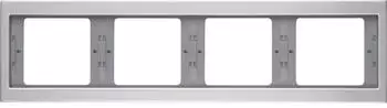 Berker K.5 Abdeckrahmen 4-fach waagerecht Aluminium eloxiert (13837003)