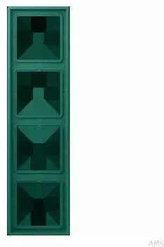 Jung Rahmen 4-fach Les Couleurs&reg; Le Corbusier Vert Anglais (LC984216)