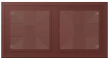 Jung LCZ 982 BF 235 Rahmen 2-fach Les Couleurs&reg; Le Corbusier Terre Sienne Br&ucirc;l&eacute;e (LCZ982BF235)