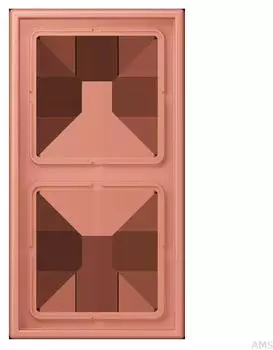 Jung Rahmen 2-fach Les Couleurs&reg; Le Corbusier, l'ocre rouge moyen (LC982233)
