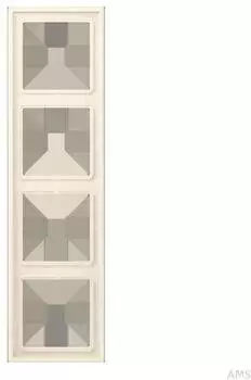 Jung Rahmen 4-fach Les Couleurs&reg; Le Corbusier Blanc Ivoire, Duroplast (LC984245)