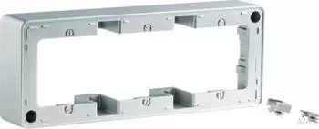 Berker Arsys Aufputzrahmen 3-fach, Alu samt lackiert (10316084)