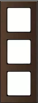 Peha Nova Elements Rahmen 3-fach Metall Bronze geb&uuml;rstet Piano schwarz (00189291)