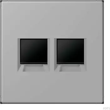Jung Abdeckung (gerastet) Modular-Jack 2-fach CAT6A (LC1969-2WE204)
