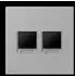 Jung Abdeckung (gerastet) Modular-Jack 2-fach CAT6A (LC1969-2WE204)