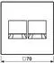 Jung Abdeckung (gerastet) Modular-Jack 2-fach CAT6A (LC1969-2WE204)