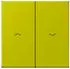 Jung LC995P249 Wippe 2-fach mit Pfeilsymbolen, Duroplast, Vert Olive Vif (LC995P249)