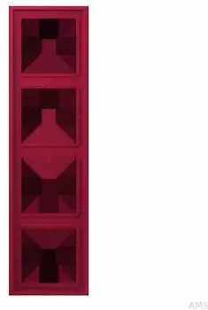 Jung Rahmen 4-fach Les Couleurs&reg; Le Corbusier Rouge Carmin, Duroplast lackiert (LC984229)