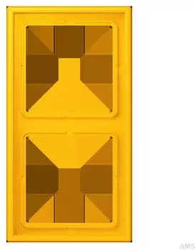 Jung Rahmen 2-fach Les Couleurs Le Corbusier, Duroplast lackiert, le jaune vif (LC982263)