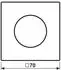 Jung ME1740C Abdeckung Drehdimmer 1-fach, Messing classic (ME1740C)
