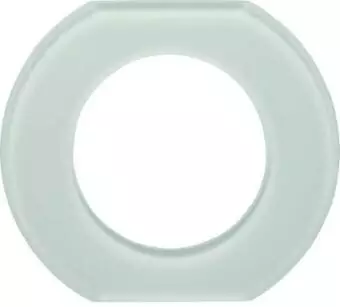 Hager Glasabdeckrahmen 1-fach Mittelrahmen polarwei&szlig; (WTD7172GWG)