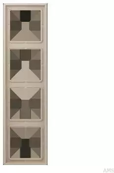 Jung LC984243 Rahmen 4-fach LS 990 Duroplast lackiert Ombre Naturelle Claire (LC984243)