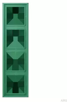 Jung Rahmen 4-fach Les Couleurs Le Corbusier Vert 59, Duroplast lackiert (LC984250)
