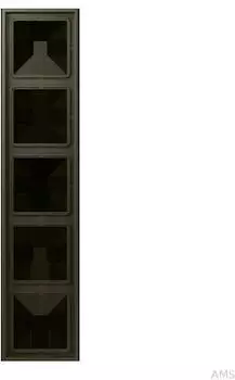 Jung Rahmen 5-fach Les Couleurs&reg; Le Corbusier Ombre Naturelle 31, Duroplast lackiert (LC985241)