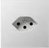 Jung Zentralplatte Steckdoseneinsatz Typ 13 Schweiz Aluminium (AL1520-13SEVPL)