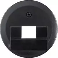 Hager Zentralst&uuml;ck f.UAE WTF4107BG Steckdose 1930/Glas schwarz gl&auml;nzend