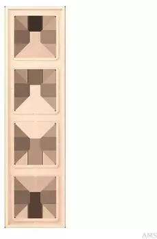 Jung Rahmen 4-fach Les Couleurs&reg; Le Corbusier Duroplast lackiert, terre sienne p&acirc;le (LC984238)