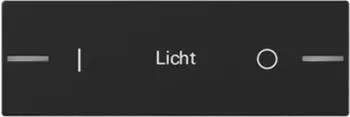 Gira Wippenset 3-fach individuell f&uuml;r Tastsensor 4.55, schwarz matt (8623005)