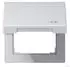 Jung Klappdeckel für Steckdose Serie LS 50x50mm Aluminium (AL2990KLSOC)