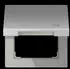Jung Klappdeckel für Steckdose Serie LS 50x50mm Aluminium (AL2990KLSOC)