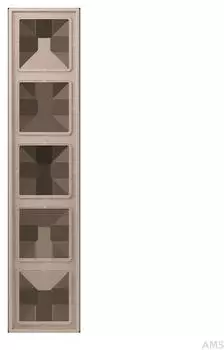 Jung LS 990 Rahmen 5-fach Duroplast lackiert ombre br&ucirc;l&eacute;e claire (LC985240)