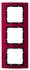 Berker B.3 Abdeckrahmen 3-fach Aluminium rot/anthrazit (10133012)