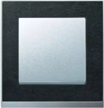 Merten M-Pure Decor Rahmen 4-fach, Schiefer/Aluminium (MEG4040-3669)