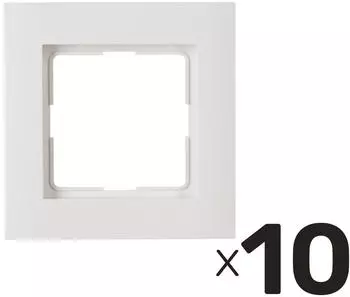 Kopp Athenis Abdeckrahmen 1-fach, reinwei&szlig;, 10 St&uuml;ck (402129103)