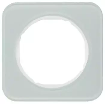 Berker R.1 Abdeckrahmen Glas 1-fach, polarweiß (10112109)