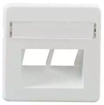 Rutenbeck Zentralst&uuml;ck ZSt UAE-Cat. 8/8, 2-fach, 50x50mm, reinwei&szlig; (13510053)