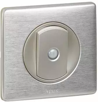 Legrand C&eacute;liane Abdeckplatte Metall 1-fach, Aluminium (068921)