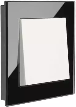 Opus OPUS 55 FUSION Abdeckrahmen 1-fach, Glas, schwarz (512.301.01)