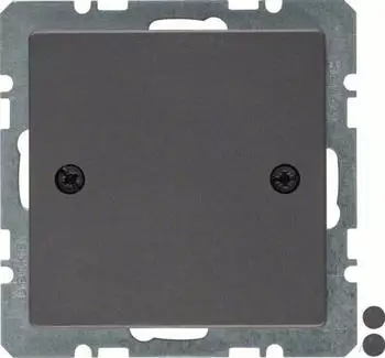 Berker Blindverschluss Q.1/Q.3 mit Zentralst&uuml;ck, anthrazit samt (10096076)