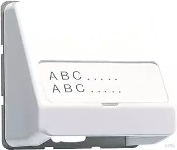 Jung Bike Datenanschlussgeh&auml;use 1-fach, Thermoplast, wei&szlig;, Serie CD (554)