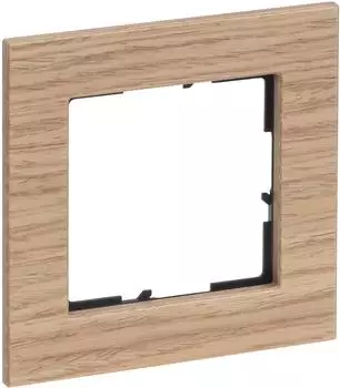 Legrand SEANO Natura Rahmen 1-fach, Echtmaterial Eiche hellbraun (766141)