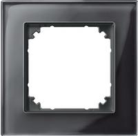 Merten 489103, Merten 489103 M-PLAN-Echtglasrahmen 1-fach Onyxschwarz