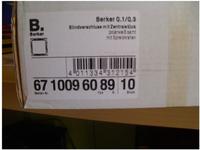 BER S1 Blindabdeckung ohne 10098989 Sockel polarweiss gl&auml;nzend