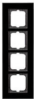 Busch-Jaeger 1724-825, Busch-Jaeger 1724-825 Abdeckrahmen 4-fach Glas schwarz -...