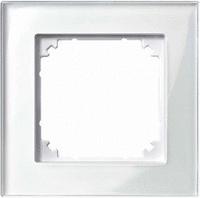 Merten 489119, Merten 489119 M-PLAN-Echtglasrahmen, 1fach, Brillantwei&szlig;