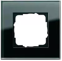 Gira Steckdosenrahmen 021105, Esprit, System 55, 1-fach, Glas, schwarz