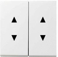 Gira 115003, Gira Jalousie Wippe Pfeil 115003 reinweiss System 55 (115003) Weiss
