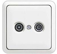 Jung CD561SATWW, Jung CD 561 SAT WW Abdeckung bruchsicher f&uuml;r Antennen-Steckdose