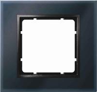 Berker 10116616, Berker 10116616 Glasrahmen 1fach B.7 schwarz. Abdeckrahmen f&uuml;r