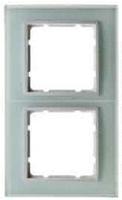 Berker 10126909, Berker 10126909 Glasrahmen 2fach, B.7, Glas polarwei&szlig;/polarwei&szlig;