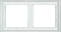 Jung LS982WW, JUNG LS982WW Rahmen 2fach LS 990 IP 44 alpinwei&szlig; senkrechte und